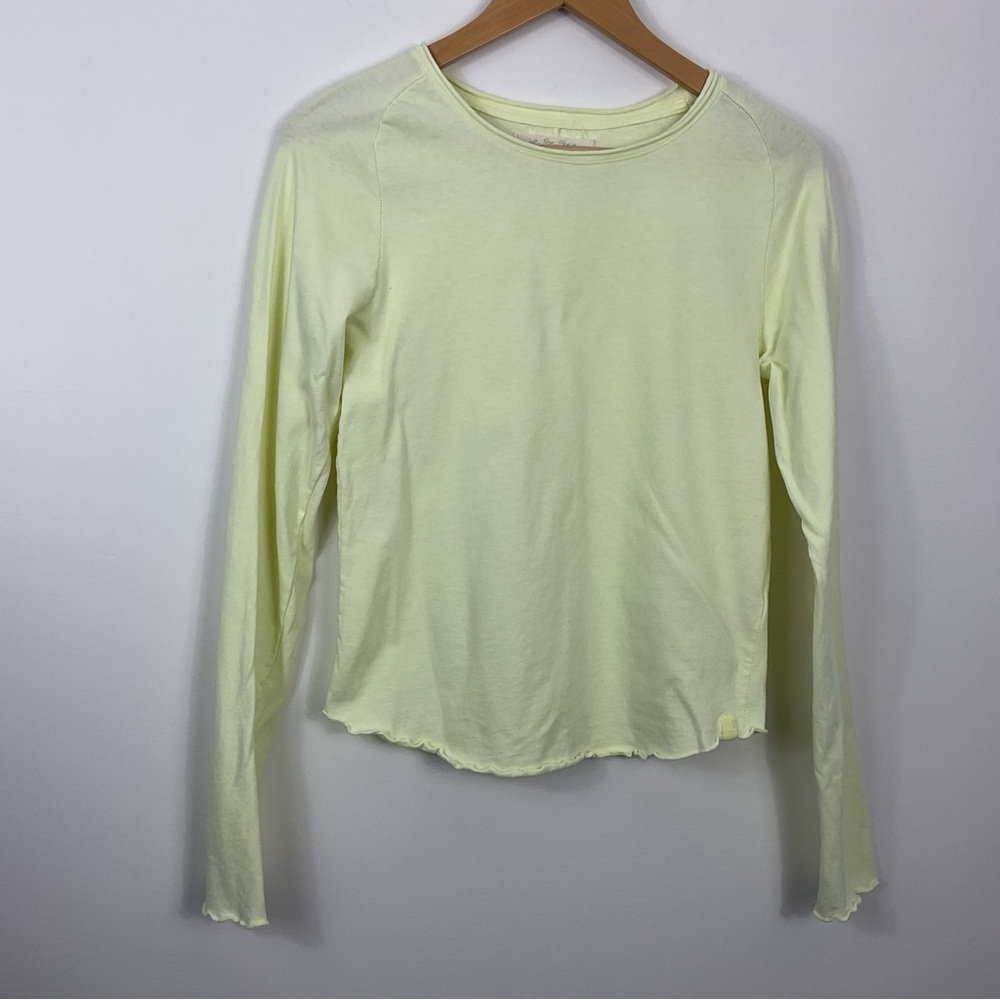 We The Free Lettuce Trim Long Sleeve Shirt Womens Large